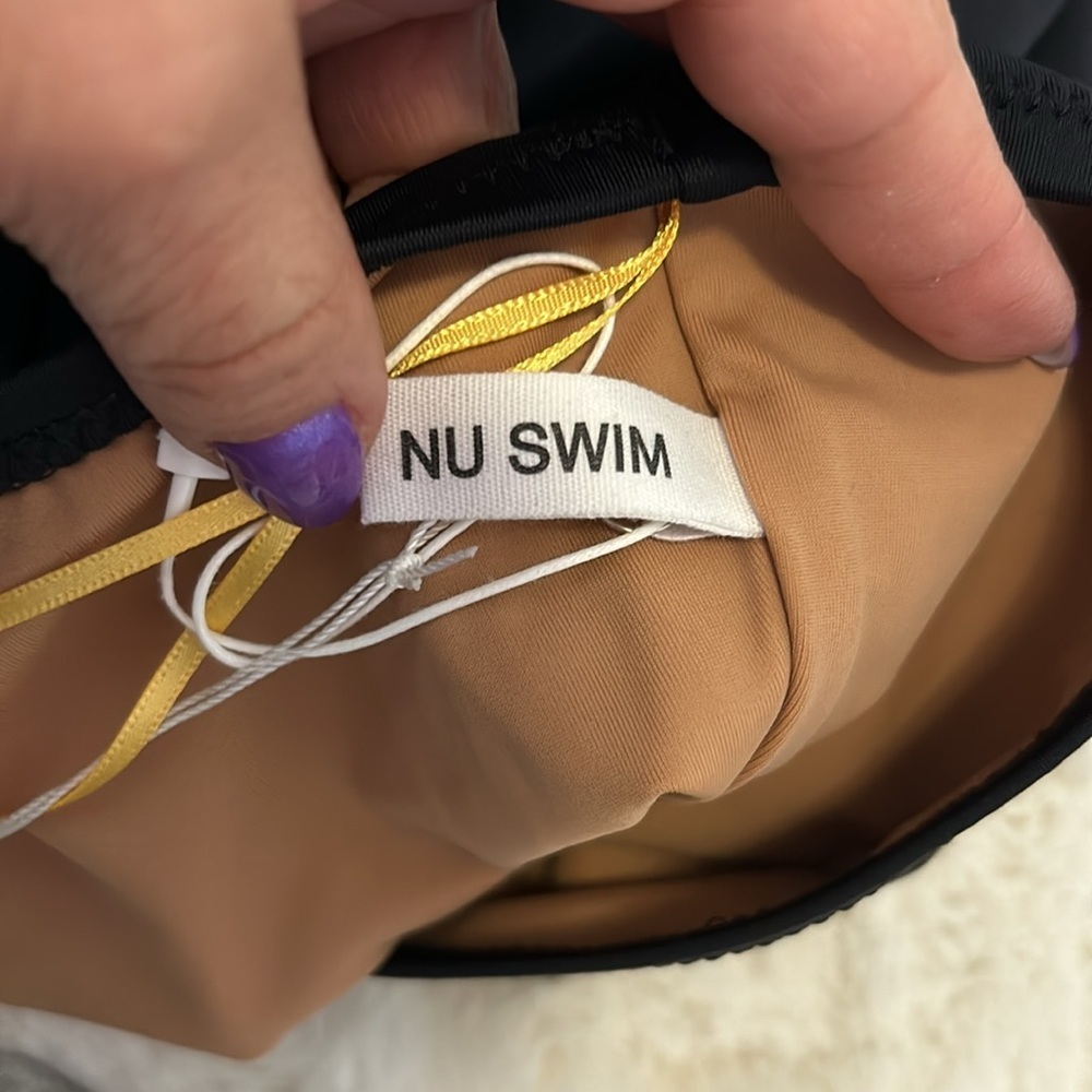 Nu Swim Paradise One Shoulder Swimsuit Black - Picture 14 of 14